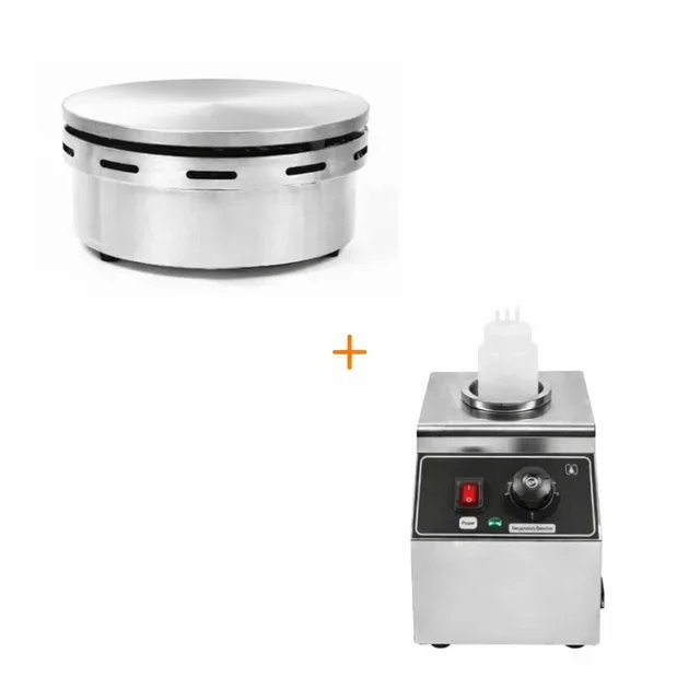Gas Crepe Maker 40 cm with Chocolate Warmer Set