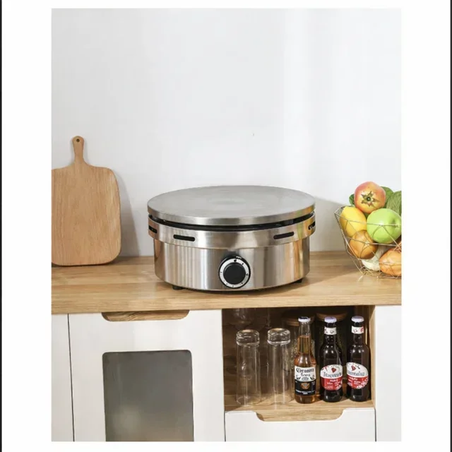 Gas Crepe Maker 40 cm with Chocolate Warmer Set