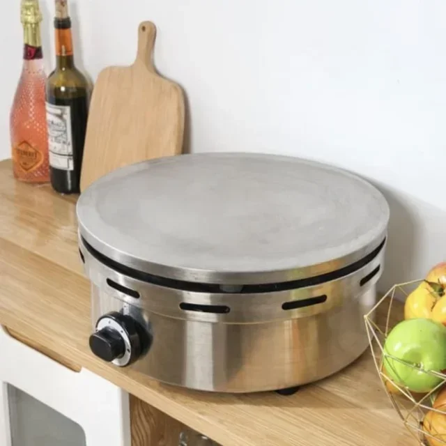 Gas Crepe Maker 40 cm with Chocolate Warmer Set