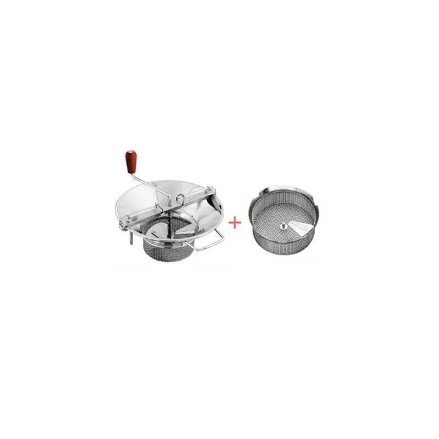Pack Macchina per Verdure N. 5 in Acciaio Stagnato con Griglia Fine da 1,5 mm
