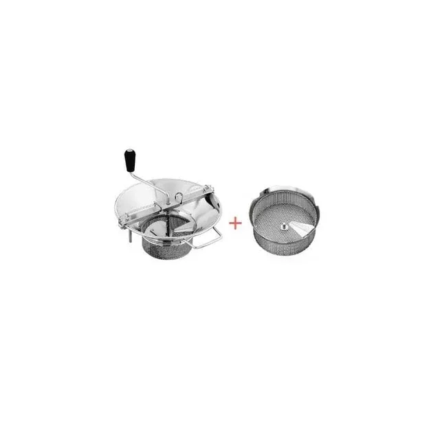 Passaverdura Set N°5 Acciaio Inox - Setaccio Fine 2 mm