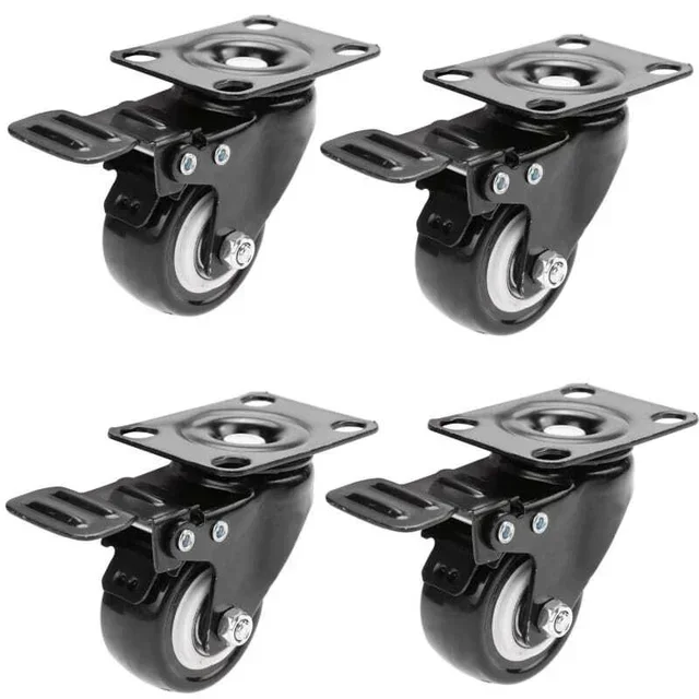 Set of 4 Swivel Casters for Furniture