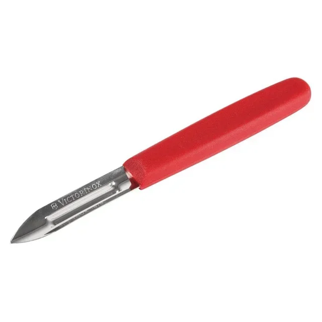 Red Peeler Nylon Handle Reversible Blade