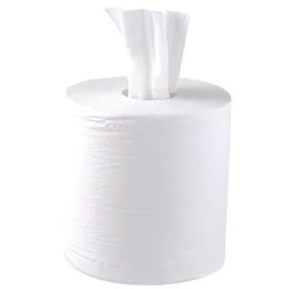 Centre-Feed 2-Ply White Hand Towels - Pack of 6 Rolls