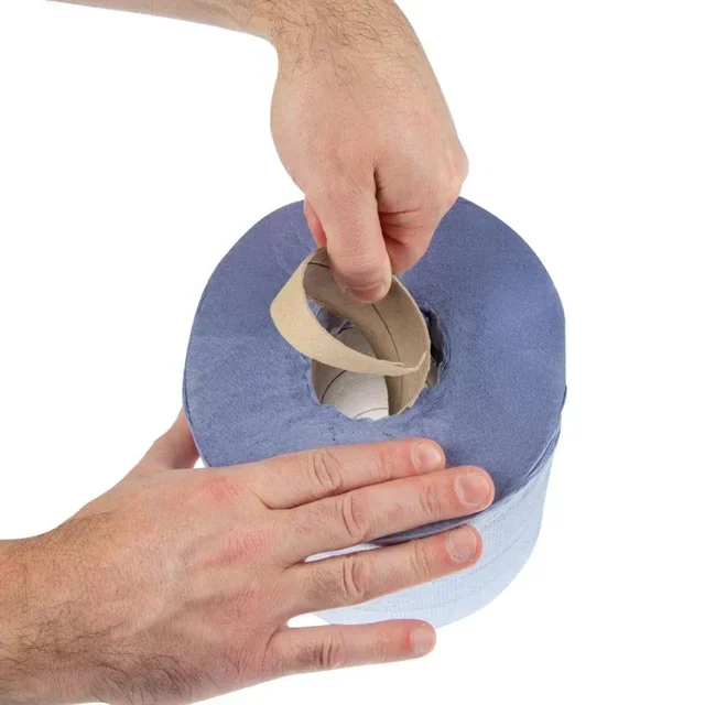 Asciugamani Blu a 2 Veli Erogazione Centrale - Confezione da 6