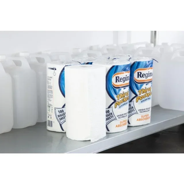 Regina Thirst Pockets Paper Towels 6 Rolls x 100 Absorbent Sheets