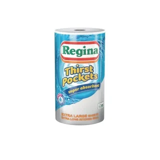 Regina Thirst Pockets Papel de Cocina 6 Rollos x 100 Hojas Absorbentes