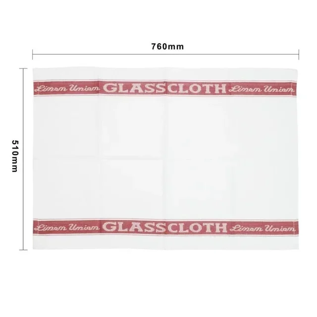 Panos de Secagem em Linho Vermelho - Formato 76,2 x 50,8 cm