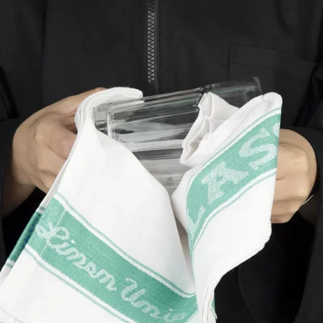 Paño de Lino Verde para Cristales - Dimensiones 762 x 508 mm