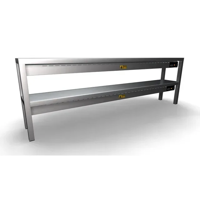 Ceramic Heated Shelf 2 Levels - L2000 x P300 mm