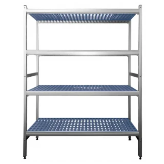 Estante Industrial de Alumínio 4 Prateleiras - Largura 4203 x Profundidade 465 x Altura 1700 mm