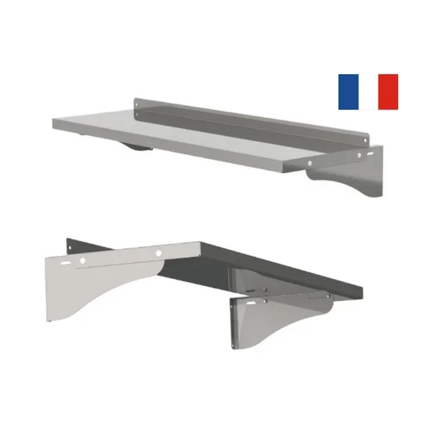Wall Mounted Rectangular Shelf - Depth 30 cm - Length 120 cm