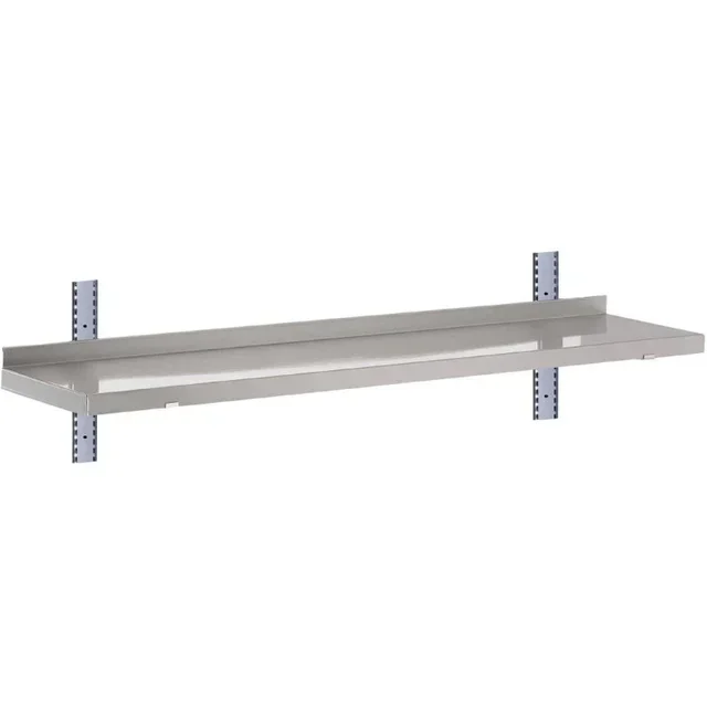 Stainless Steel Wall Shelf 1200 x 400 mm - No Visible Brackets