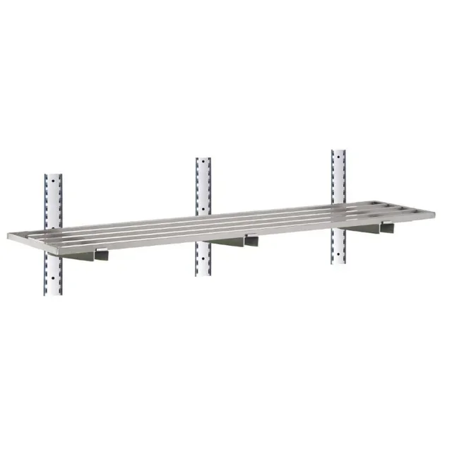 Estantería de Pared Perforada de Acero Inoxidable - Ancho 120 cm x Profundidad 40 cm