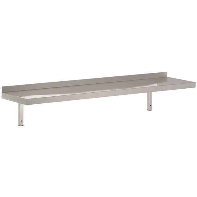 Stainless Steel Wall Shelf with Brackets - 600 x 300 mm