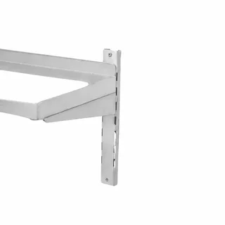 Étagère Murale en Inox sur Crémaillères - Longueur 1 mètre x Profondeur 30 cm