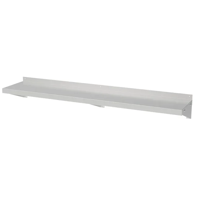 Stainless Steel Wall Shelf with Mounting Brackets - Length 1000 mm x Depth 400 mm