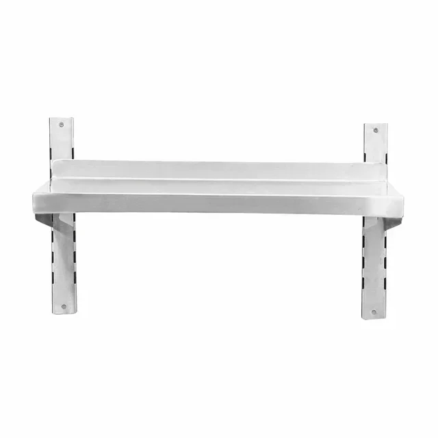 Stainless Steel Wall Shelf on Brackets - Length 800 mm x Depth 300 mm