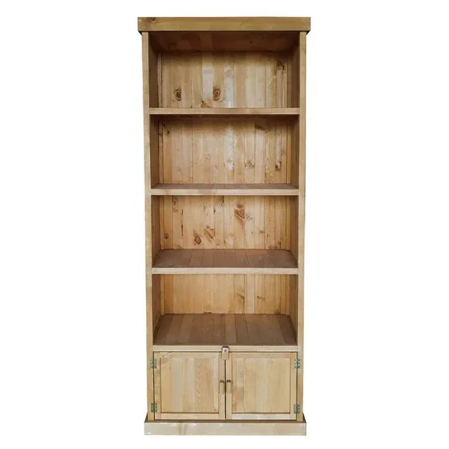 Honey Wood Bookcase Display Stand - 80x37.5 cm