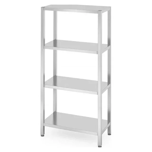 Étagère de Rangement Métallique 4 Tablettes 80x40 cm Charge Lourde