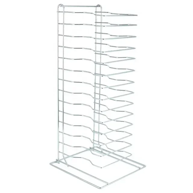 14-Tier Pizza Plate Storage Rack