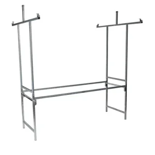 Étal de Marché Pro - Structure Bleu Marine et Blanc