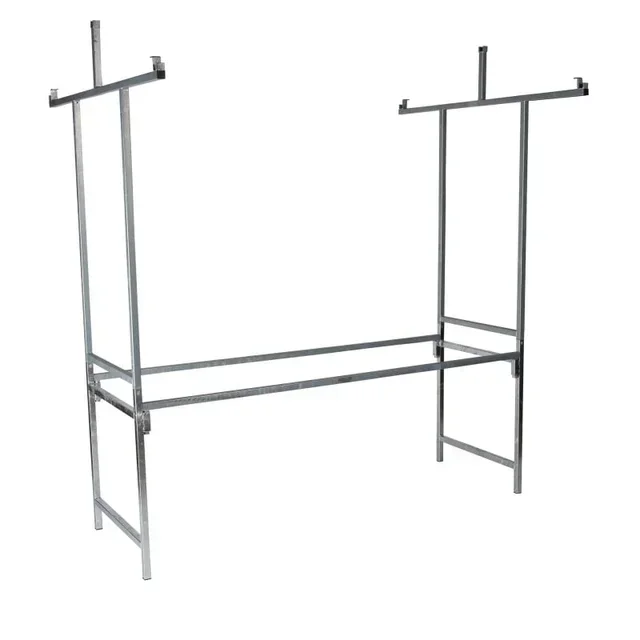 Étal de Marché Pro - Structure Bleu Marine et Blanc