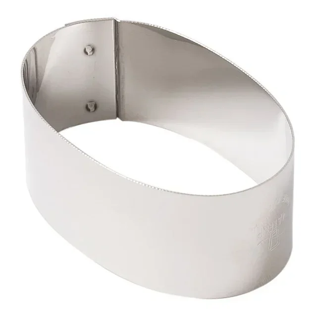 Oval Rounded Cookie Cutter - 75 x 45 mm - Set of 4