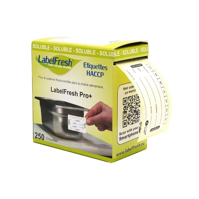 Etiqueta de Rastreabilidade Alimentar LabelFresh Soluble Pro Domingo 60x30 mm - 250 Unidades