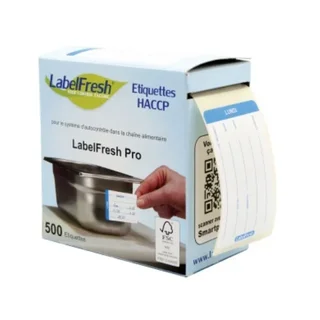 Etiqueta de Rastreabilidade Alimentar LabelFresh Pro - Segunda-feira - Formato 70 x 45 mm - Pack 500 unidades