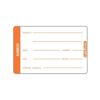 Etiqueta de Rastreabilidade Alimentar LabelFresh Pro Sábado 70x45 mm - 500 unidades