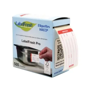 Food Traceability Label LabelFresh Pro Wednesday - 70x45 mm - 500 units
