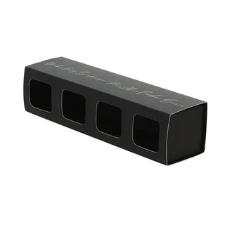 Black Sleeve 4 Terrines 90g - Size 272 x 70 mm