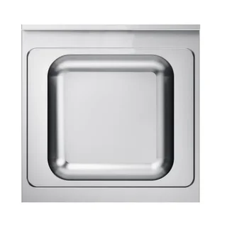 Lavello Cucina Professionale 1 Vasca con Alzatina in Acciaio Inox - Larghezza 70 cm x Profondità 70 cm
