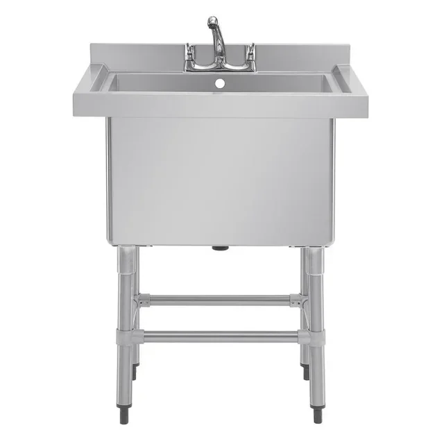 Deep Bowl Sink with Backsplash 100 Litres - 770 x 600 mm