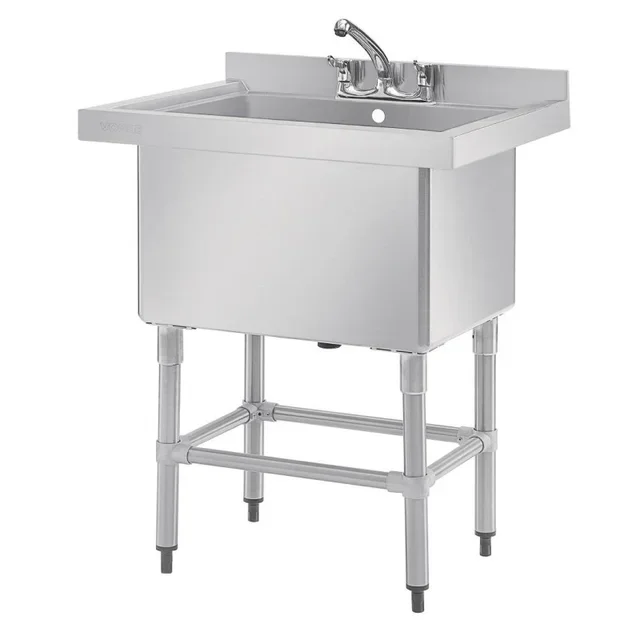 Deep Bowl Sink with Backsplash 100 Litres - 770 x 600 mm