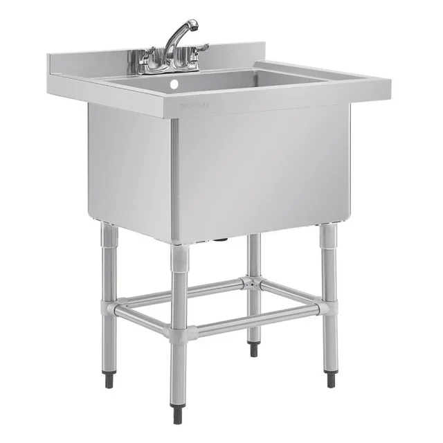 Deep Bowl Sink with Backsplash 100 Litres - 770 x 600 mm