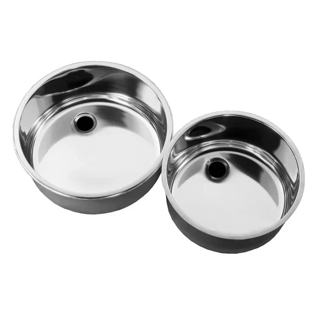 Round Sink Ø 380 mm - Circular Basin for Kitchen