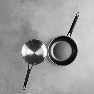 Casseruola Bassa in Acciaio Inox con Coperchio Origin - Diametro 28 cm