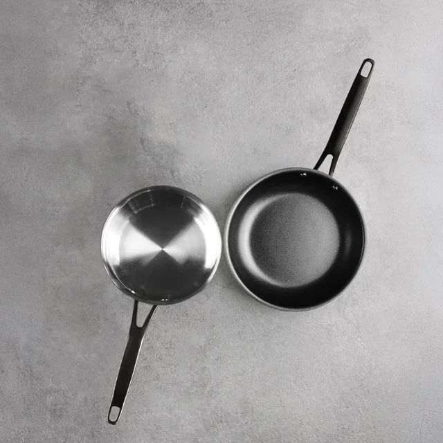 Casseruola Bassa in Acciaio Inox con Coperchio Origin - Diametro 28 cm