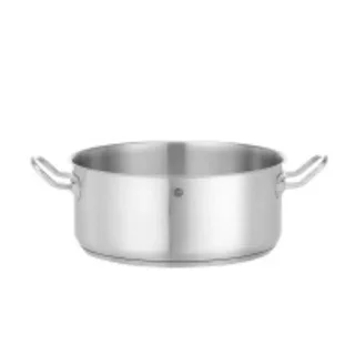 Cacerola Profesional de Acero Inoxidable Kitchen Line 7,3L Ø 28 cm Sin Tapa