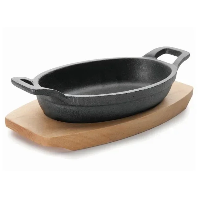 Oval Casserole Magma Wooden Base 300ml