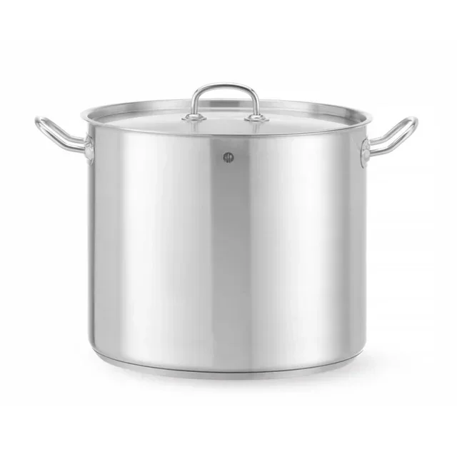 Professional Stockpot with Lid Kitchen Line Diameter 32 cm Capacity 21 Liters