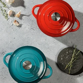 Faitout Rond avec Couvercle Océan – Diamètre 20 cm – Capacité 2,5 Litres