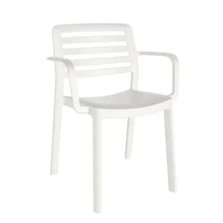 Garden Chair Wind - White Color - Pack of 4 Pieces