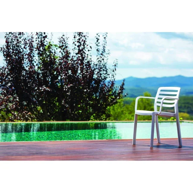 Garden Chair Wind - White Color - Pack of 4 Pieces