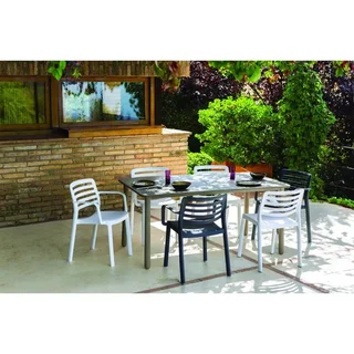 Garden Chair Wind - White Color - Pack of 4 Pieces