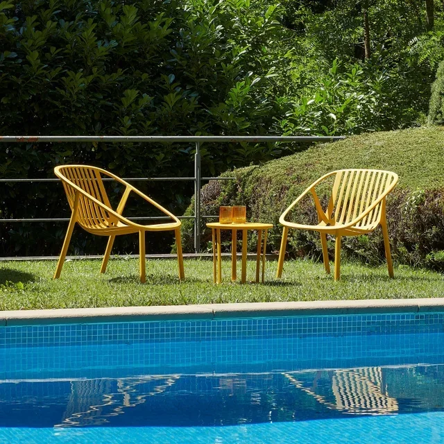 Sillón Bini Lounge Gris Oscuro - Pack de 4