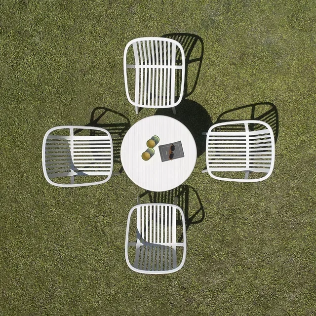 Set di 4 Poltrone Lounge Bini - Colore Sabbia