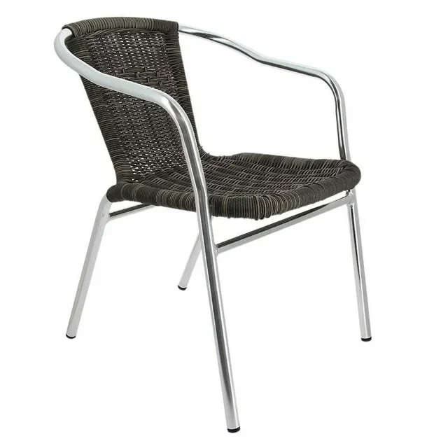 Blain Woven Armchair Grey 72 cm